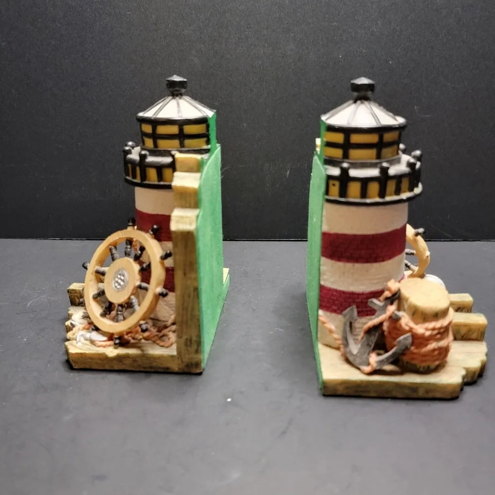 Lighthouse bookends 5.5